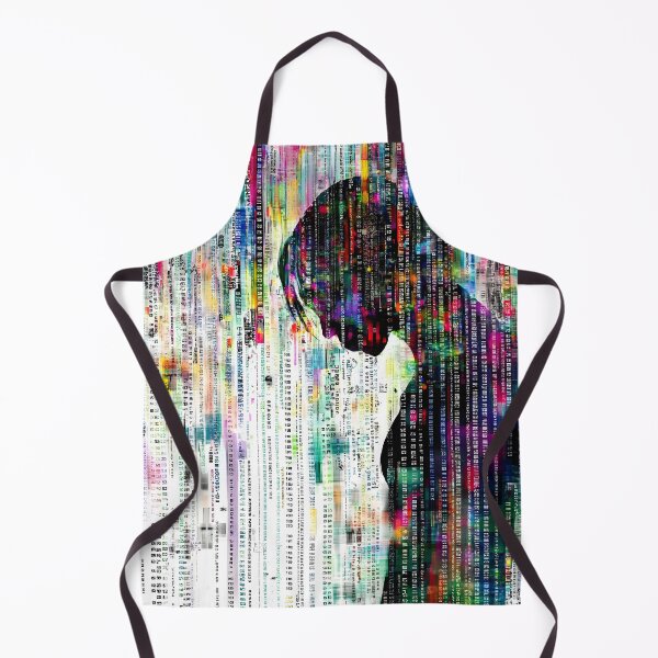 Item preview, Colorful Digital Matrix with Human Silhouette Art designed and sold by Chroma Myst.