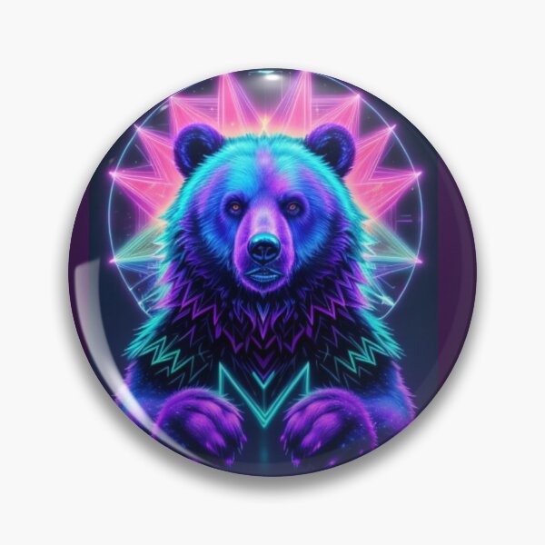 Artikelvorschau, Bär Regenbogen NeonTechno entworfen und verkauft von Nini'sPeace.