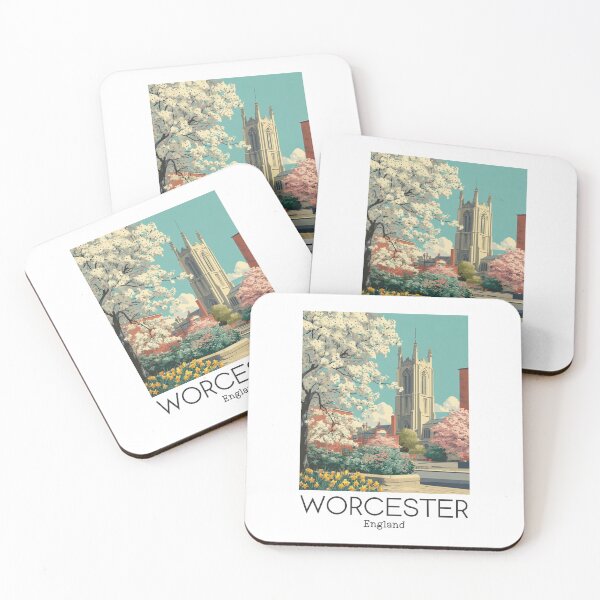 Item preview, A Vintage Travel Art of Worcester - England  designed and sold by GoodOldVintage.