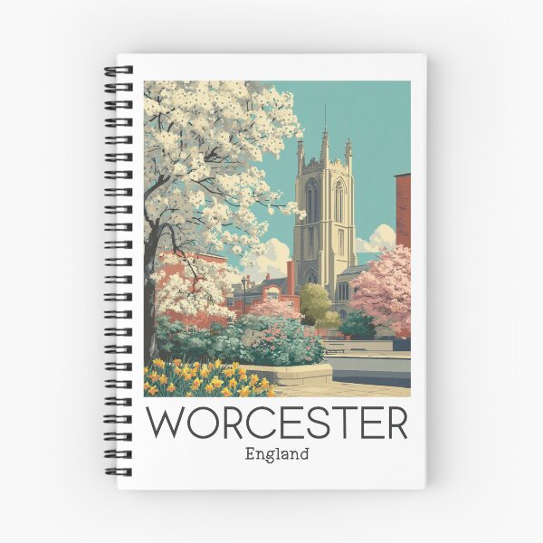 Item preview, A Vintage Travel Art of Worcester - England  designed and sold by GoodOldVintage.