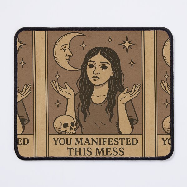 Item preview, You Manifested This Mess - Moody Witchcore Art Print designed and sold by Soft rot studio.