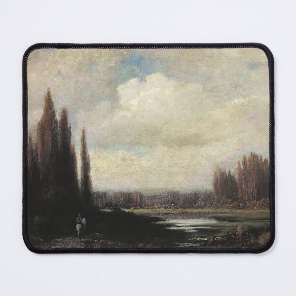 Item preview, Landscape With A Rider By A Pond designed and sold by Craphe.