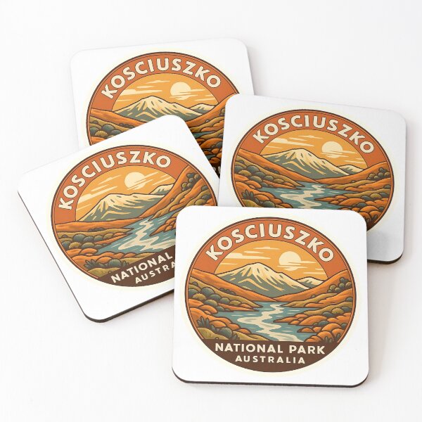 Item preview, Kosciuszko National Park – Retro Australia Travel designed and sold by LoveLabDesign.