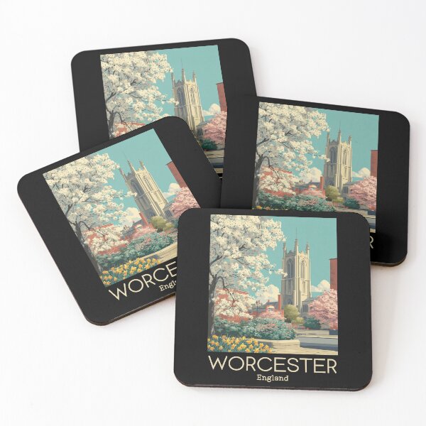 Item preview, A Vintage Travel Art of Worcester - England  designed and sold by GoodOldVintage.