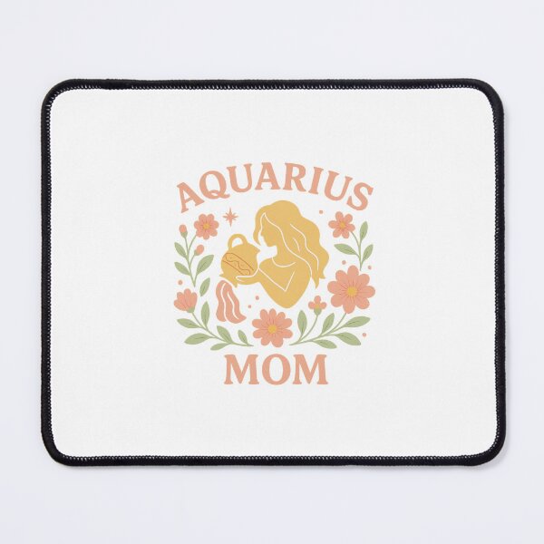 Item preview, Aquarius Mom Floral Zodiac Astrology Celestial Gift designed and sold by DJCApparel.