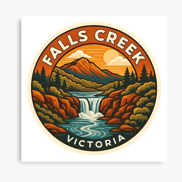 Item preview, Falls Creek Victoria – Vintage Travel designed and sold by LoveLabDesign.