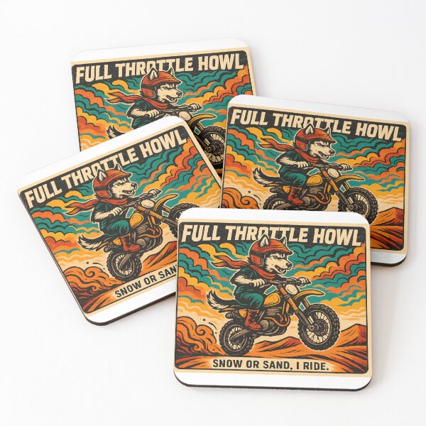 Item preview, FULL THROTTLE HOWL (Husky Motocross) designed and sold by QuirkBeasts.