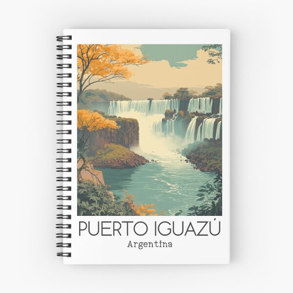 Item preview, A Vintage Travel Art of Puerto Iguazú - Argentina  designed and sold by GoodOldVintage.