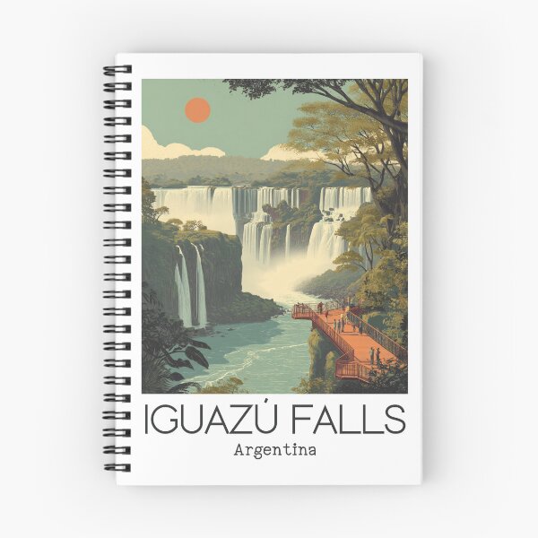 Item preview, A Vintage Travel Art of Puerto Iguazú - Argentina  designed and sold by GoodOldVintage.