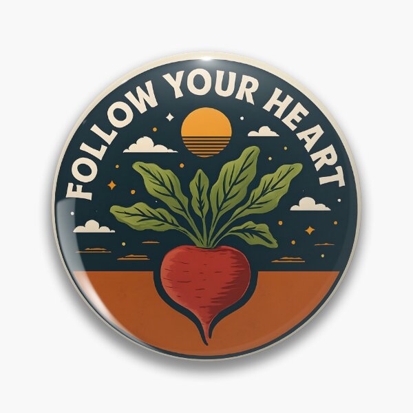 Item preview, Follow Your Heart – Vintage Beetroot Design designed and sold by LoveLabDesign.