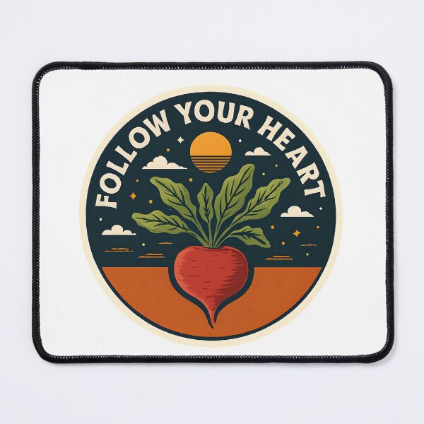Item preview, Follow Your Heart – Vintage Beetroot Design designed and sold by LoveLabDesign.