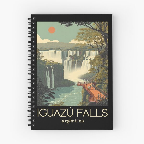 Item preview, A Vintage Travel Art of Puerto Iguazú - Argentina  designed and sold by GoodOldVintage.