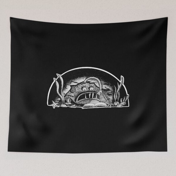 Item preview, Reading a scary book designed and sold by Catherine Elliott Art.