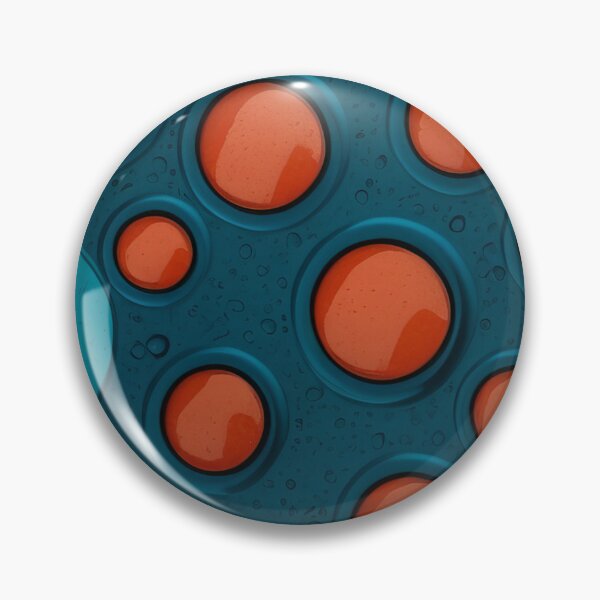 Item preview, Retro Tech Circles Bold Orange & Teal Contrast Design designed and sold by ArtComixHaven.