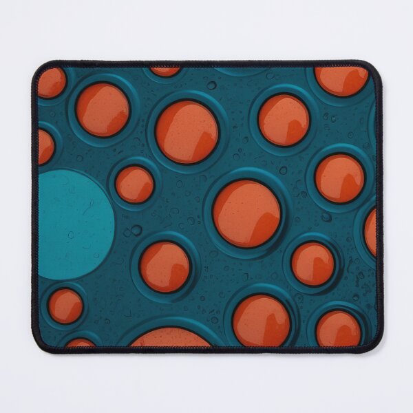 Item preview, Retro Tech Circles Bold Orange & Teal Contrast Design designed and sold by ArtComixHaven.