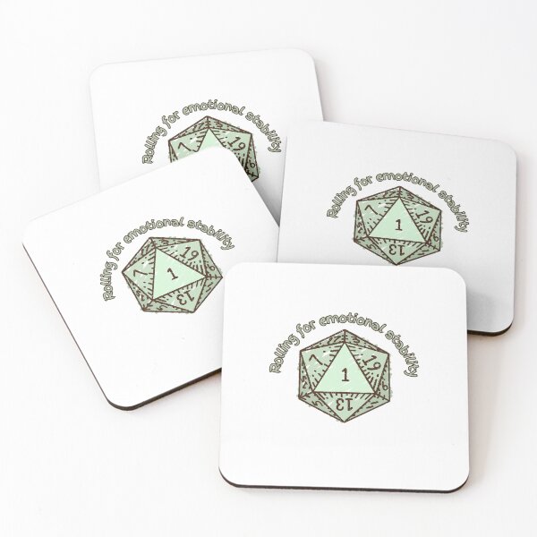 Item preview, Rolling for Emotional Stability – D20 Nat 1 designed and sold by Crit & Cauldron.