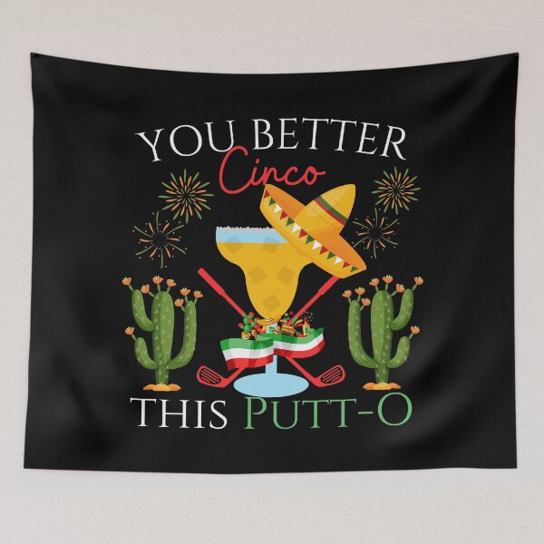 Item preview, Cinco De Mayo Golf Golfer Drinking Margaritas Tequila designed and sold by SunfullyYours.