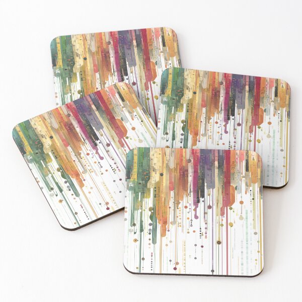 Item preview, Vibrant Digital Data Flow with Geometric Patterns Art designed and sold by Chroma Myst.