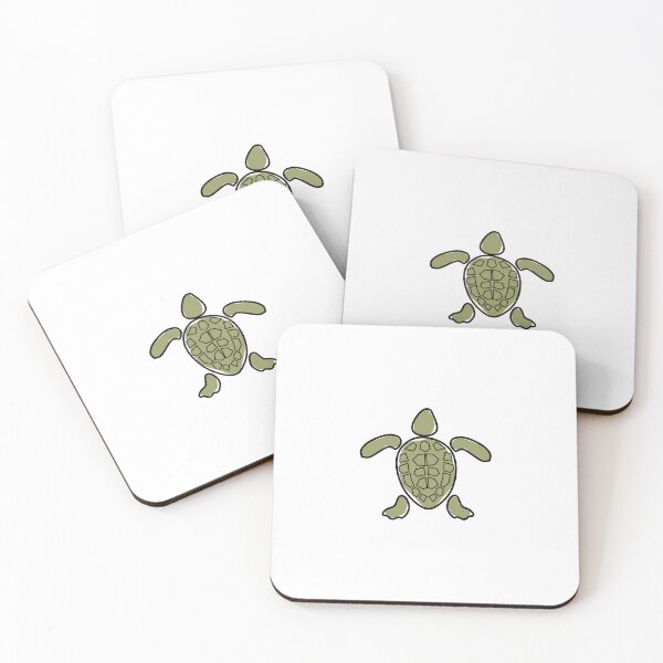 Item preview, Green cute Minimalist sea Turtle cartoon designed and sold by Minimalist Quotes and Sayings.