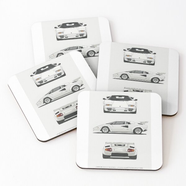 Item preview, 1985 Countach LP5000 QV – Classic Supercar Multi-View  designed and sold by TheArtOfCar.