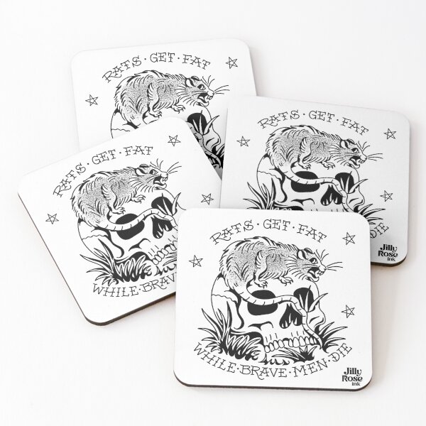 Item preview, Rats Get Fat While Brave Men Die designed and sold by Jilly Rose Ink.