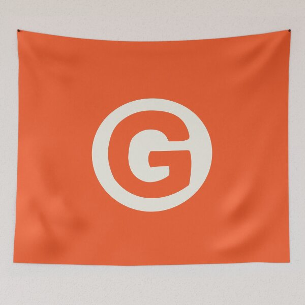 Artikelvorschau, Buchstabe g orange entworfen und verkauft von ZiphGames.