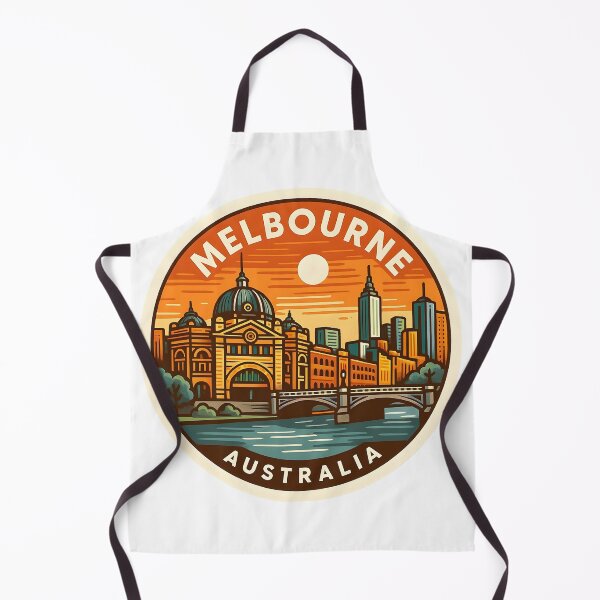 Item preview, Melbourne Australia – Retro Travel with Flinders Street Station designed and sold by LoveLabDesign.