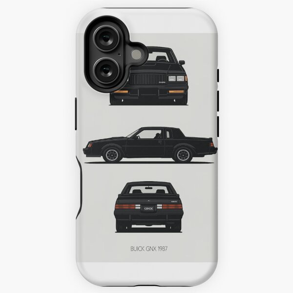 Aperçu de l'œuvre Buick GNX 1987 – Muscle Car américain à triple vue créée et vendue par TheArtOfCar.
