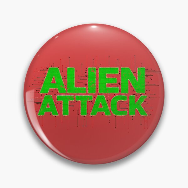 Item preview, Alien Attack – Tech-Glitch Neon Circuit Typography designed and sold by SteadyRolling.
