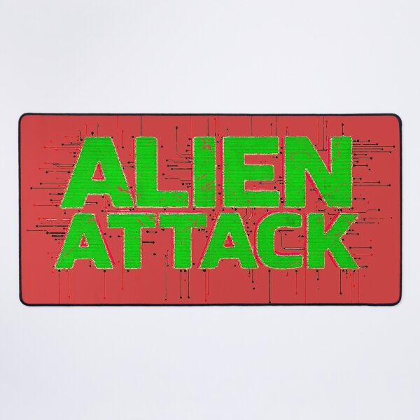 Item preview, Alien Attack – Tech-Glitch Neon Circuit Typography designed and sold by SteadyRolling.