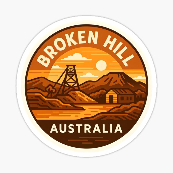 Item preview, Broken Hill Australia – Vintage Outback Mining designed and sold by LoveLabDesign.