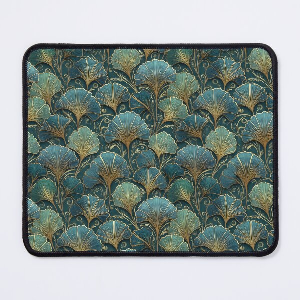 Item preview, Metallic Art Nouveau Gingko Leaves designed and sold by Boddicca.
