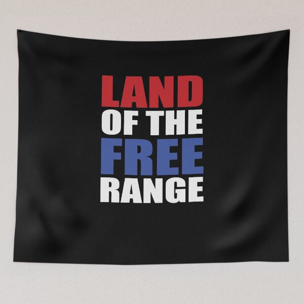 Item preview, Land Of The Free Range designed and sold by TeeTimeGuys.