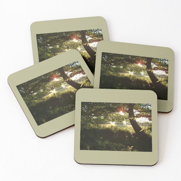 Item preview, ATARDECER DE VERANO A TRAVÉS DE ÁRBOLES FRONDOSOS EN LA ZONA RURAL DE DEVON designed and sold by Richard Brookes Photography.