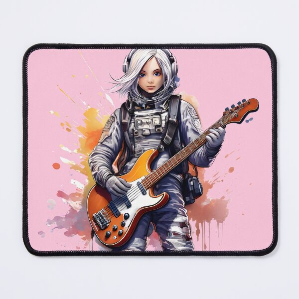 Item preview, Girl with guitar in astronaut costume designed and sold by Nazardes.
