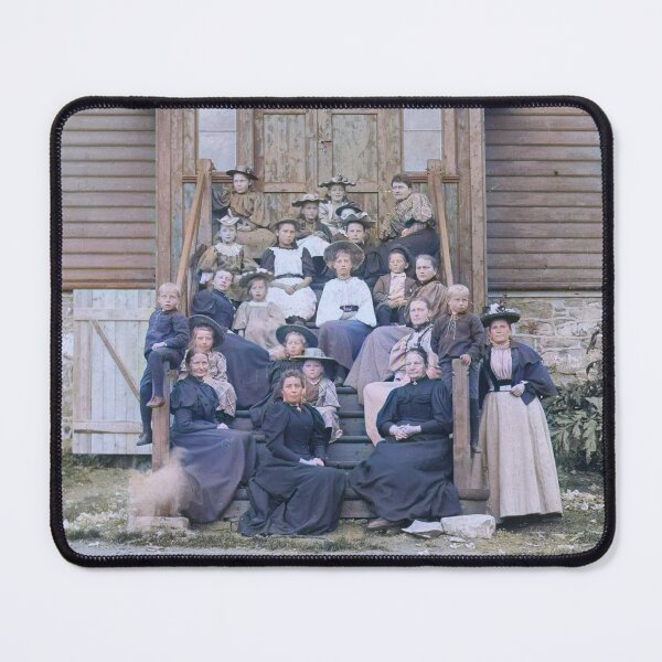 Item preview, Norwegians in front of a church designed and sold by 19th Century in Color.