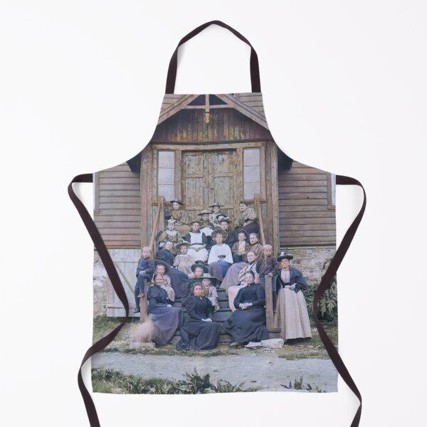 Item preview, Norwegians in front of a church designed and sold by 19th Century in Color.