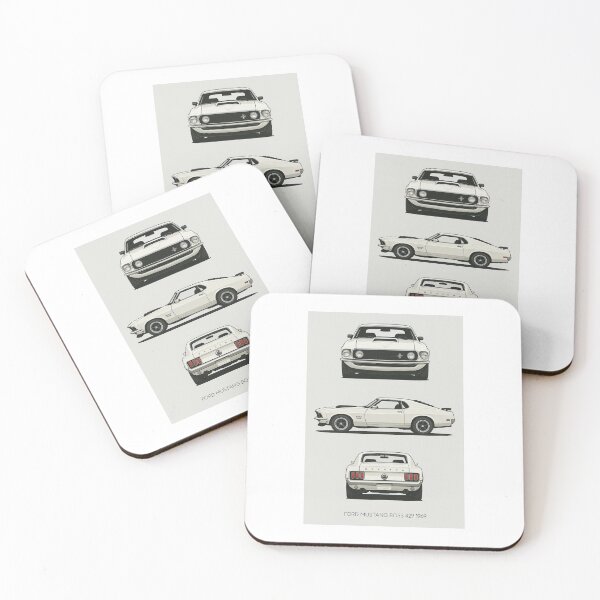 Item preview, 1969 Ford Mustang Boss 429 – Classic Muscle Car Multi-View  designed and sold by TheArtOfCar.