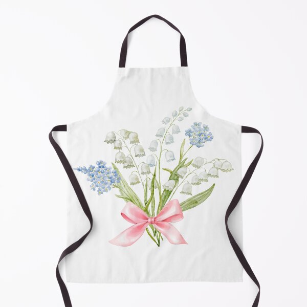 Item preview, Lily of the Valley with Pink Bow – Coquette Floral Art, Feminine Cottagecore Spring Design designed and sold by DivinePassion.