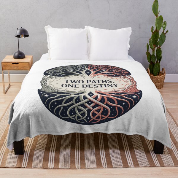Item preview, Two Paths One Destiny – Dual Tree of Life Cosmic Design designed and sold by Zanigold.