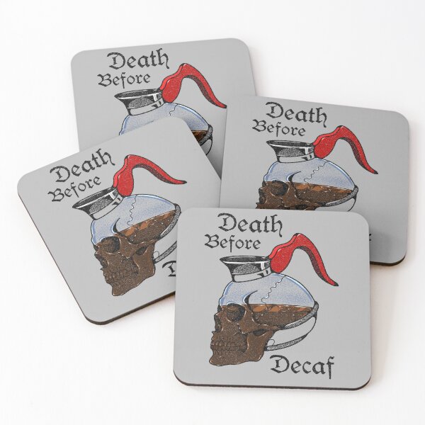 Item preview, Death Before Decaf  designed and sold by Jilly Rose Ink.