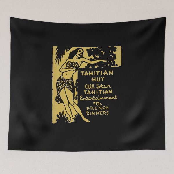 Item preview, Vintage Tahitian Hut - San Francisco, California designed and sold by QuayTradingCo.