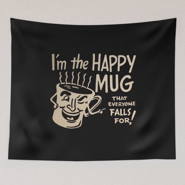 Item preview, Vintage Happy Mug Everyone Falls For designed and sold by QuayTradingCo.