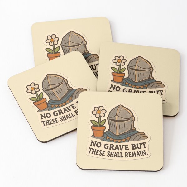 Item preview, “No Grave But These Shall Remain” — A Knight died, and left a flower pot designed and sold by Souls-like Design Shop.
