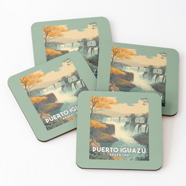Item preview, A Vintage Travel Art of Puerto Iguazú - Argentina  designed and sold by GoodOldVintage.