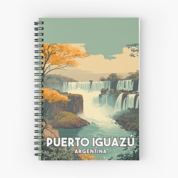 Item preview, A Vintage Travel Art of Puerto Iguazú - Argentina  designed and sold by GoodOldVintage.