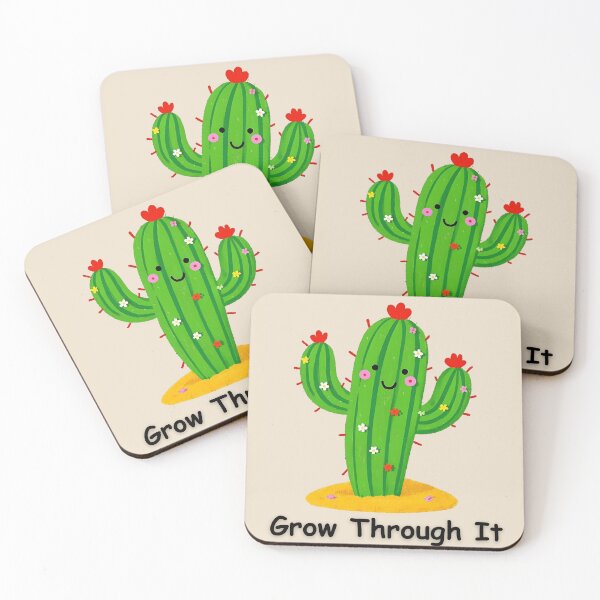 Item preview, Grow Through It: Blooming Cactus Strength designed and sold by Harmon Luxe Studio .