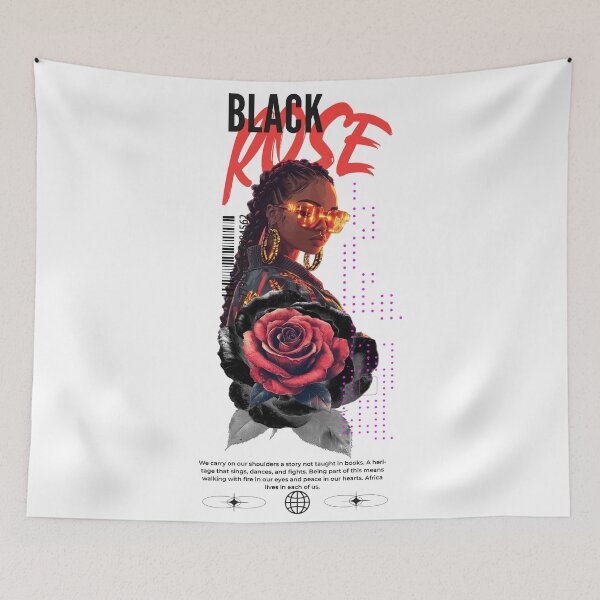 Artikelvorschau, Schwarze Rose - Streetwear Art entworfen und verkauft von JohanSD.