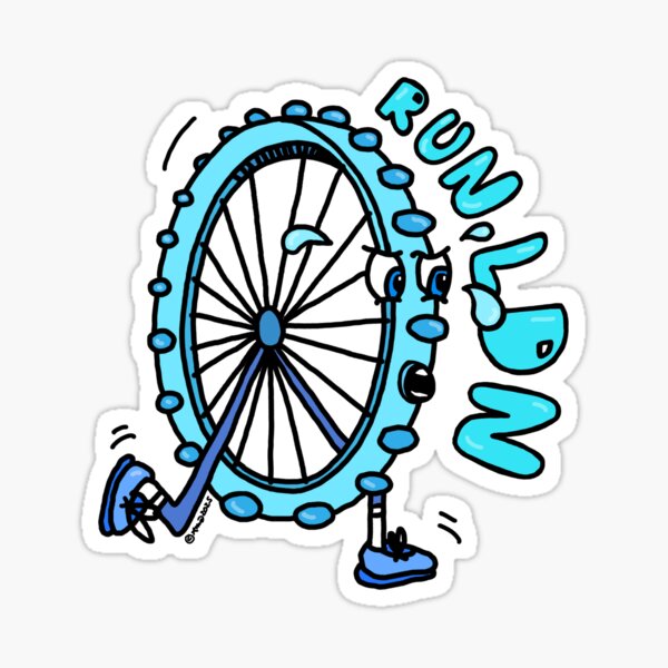 Item preview, RUN LDN (blue) designed and sold by NEZRUNS.