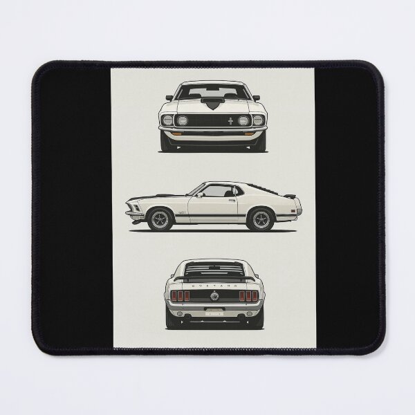 Item preview, 1969 Ford Mustang Mach 1 – Classic Muscle Car Triple-View designed and sold by TheArtOfCar.